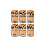 Coca-Cola Vanilla Zero Sugar Drink - Imported 330ml (Pack of 6)