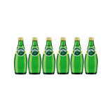 Perrier Carbonated Water Glass Bottle 330ml (Pack of 6) Ð Premium Sparkling Water