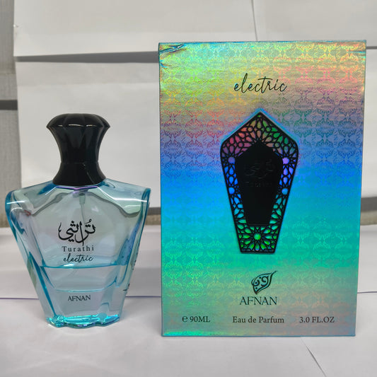 Afnan Turathi Electric 15ml Eau De Parfum For Men and Women-Partials (Approx)