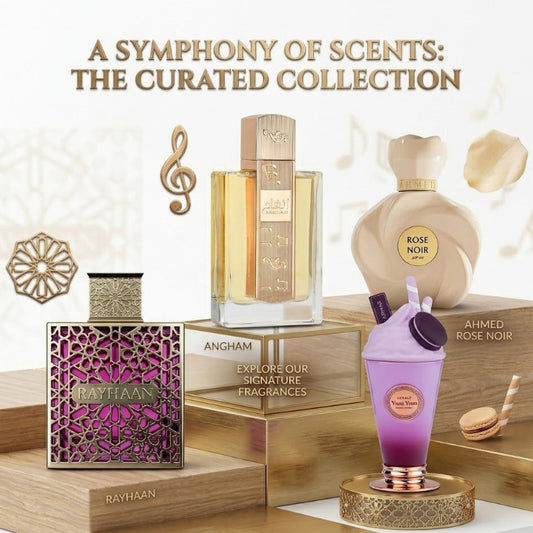 The Ultimate Women Perfumes Combo Pack Of 4 - (Rayhaan Kiss , Armaf Yum Yum , Lattafa Angham , Ahmed Rose Noir)