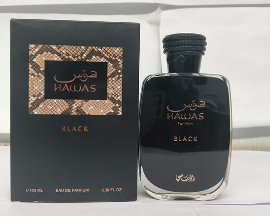 Rasasi Hawas Black 25ML Eau De Parfum For Unisex-Partials (Approx)