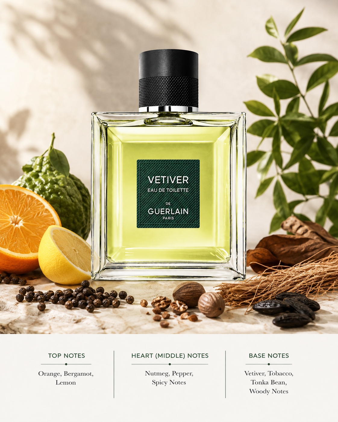 Guerlain De Vetiver Eau De Toilette For Men