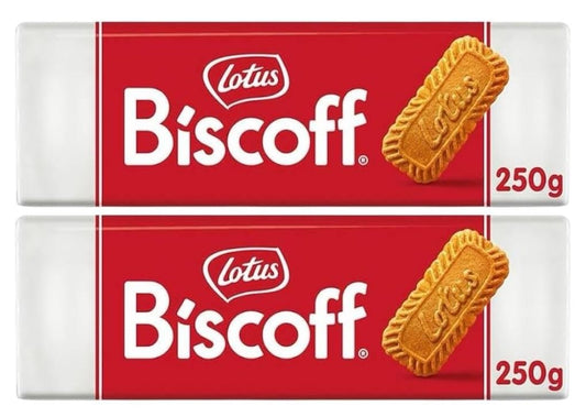 Lotus Biscoff Caramelized Biscuit Cookies |Vegan | 250G | Pack of 2