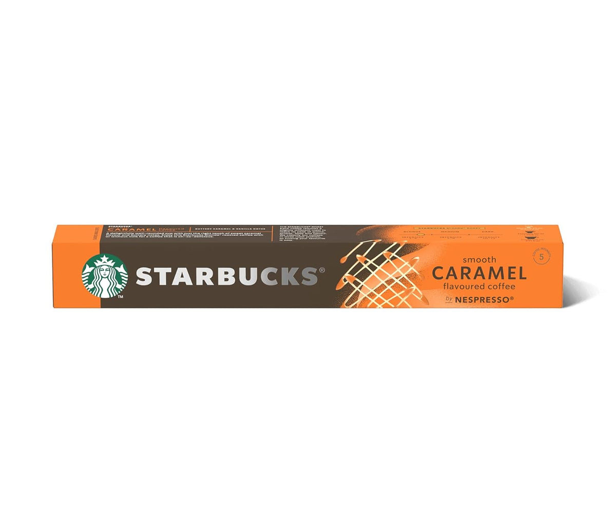 Starbucks By Nespresso Smooth Caramel Flavoured Coffee Blonde 10 Pods, 51G, Capsule - 0.07 Kg