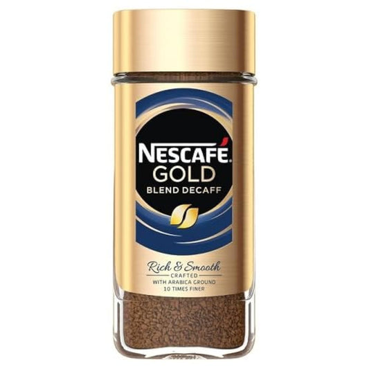 Nestle Nescafe Gold Blend Decaff Ground Coffee Glass Bottle Rich Aroma & Smooth Taste, 95 gram