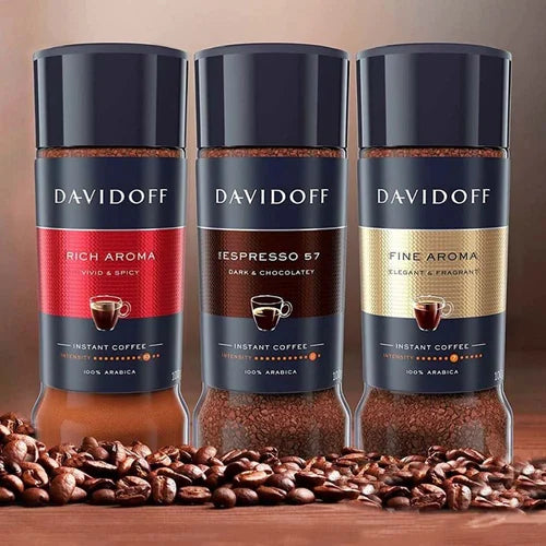 Davidoff Coffee Variety Pack of Rich Aroma + Fine Aroma + Espresso 57 100g each