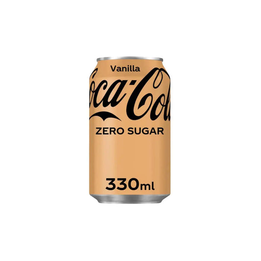 Coca-Cola Vanilla Zero Sugar Can Imported, 330 ml