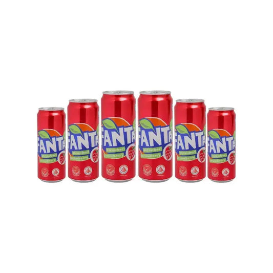Fanta Strawberry Flavoured Drink, 320ml (Pack of 6)