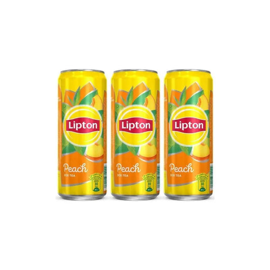 Lipton Peach Iced Tea, 245ml (Pack of 3) Ð Refreshing Peach Iced Tea from Lipton