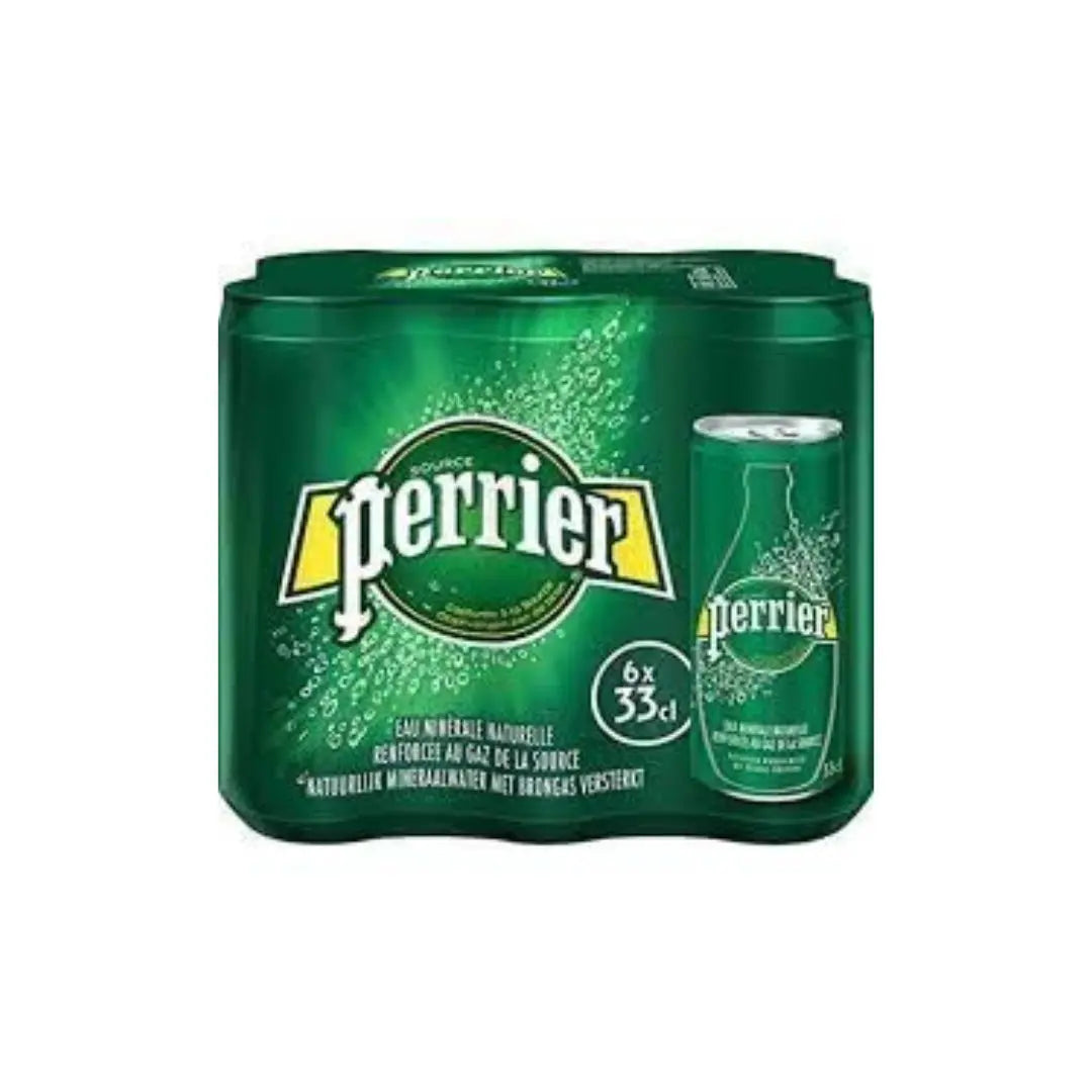 Perrier Sparkling Water Cans 330ml Ð Pack of 6