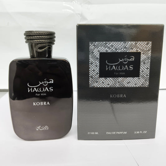 Rasasi Hawas Kobra For Him 30ML Eau De Parfum-Partials (Approx)