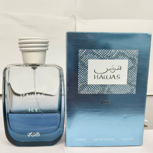 Rasasi Hawas Ice 30ml Eau De Parfum For Men- Partials (Approx)